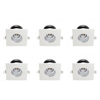 LED Spot 6 Pack - Inbouw LED Downlight 6W Waterdicht IP65 LED Spot 6 Pack - Inbouw LED Downlight 6W Waterdicht IP65
