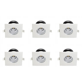 LED Spot 6 Pack - Inbouw LED Downlight 6W Waterdicht IP65 LED Spot 6 Pack - Inbouw LED Downlight 6W Waterdicht IP65