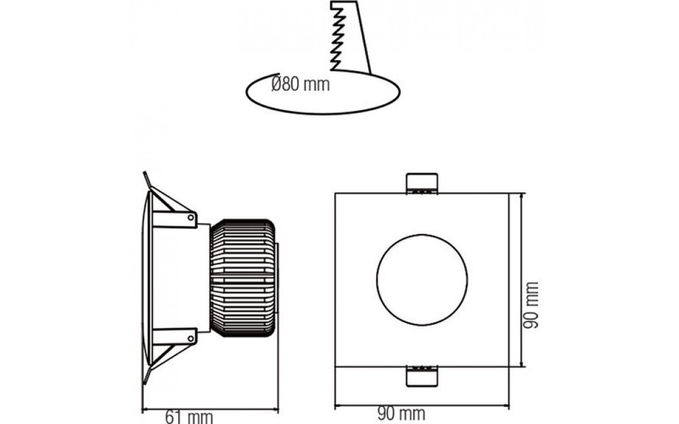HLW LED LED Spot 6 Pack - Inbouw LED Downlight 6W - Waterdicht IP65 - Natuurlijk Wit