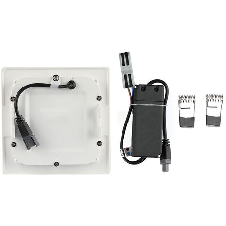 HLW LED Inbouw LED Downlight Slim 24W Vierkant - Helder Koud Wit 6000K, Mat Wit Aluminium HLW LED Inbouw LED Downlight Slim 24W Vierkant - Helder Koud Wit 6000K, Mat Wit Aluminium