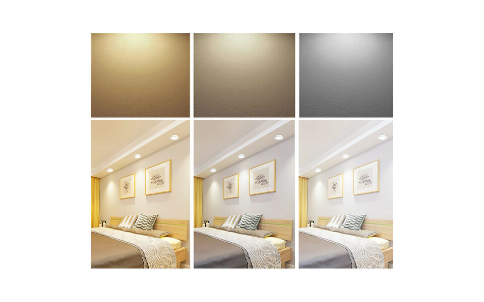 HLW LED LED Downlight Pro 9W - Inbouw LED lamp neutraal wit 4000K, mat wit Ø145mm