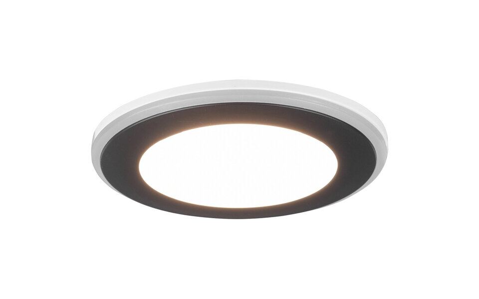 HLW LED LED Spot Inbouw LED Downlight 5W - Warm Wit 2700K–3000K - Mat Zwart