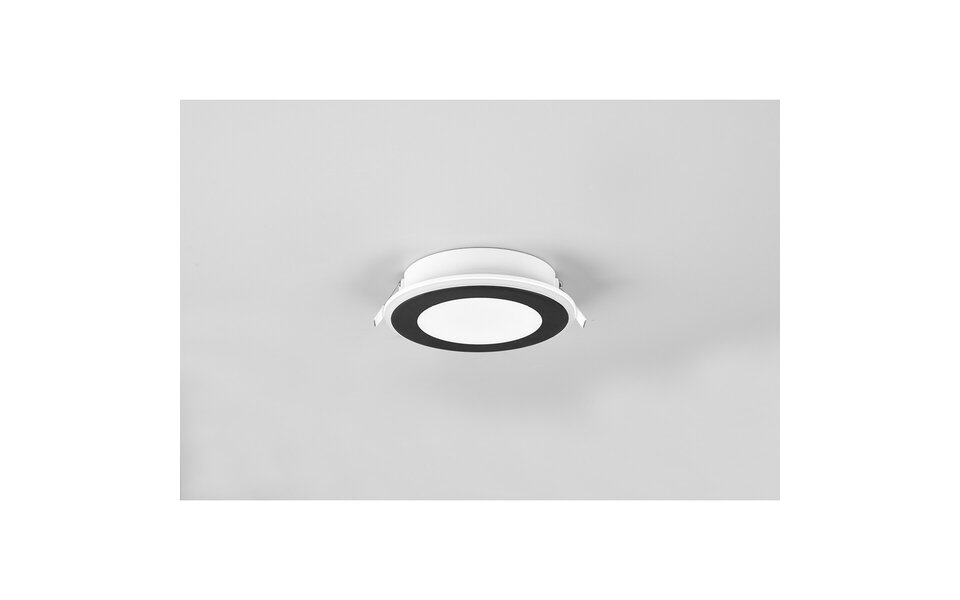 HLW LED Trion Auran Inbouw LED Downlight 10W - Warm Wit 2700K–3000K, Mat Zwart