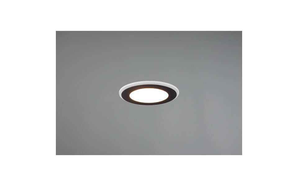 HLW LED Trion Auran Inbouw LED Downlight 10W - Warm Wit 2700K–3000K, Mat Zwart
