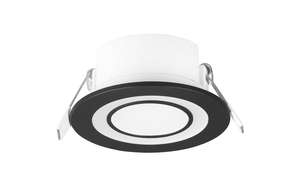 HLW LED LED Spot - Inbouw LED Downlight 5W Warm Wit 2700K–3000K Rond Mat Zwart HLW LED LED Spot - Inbouw LED Downlight 5W Warm Wit 2700K–3000K Rond Mat Zwart