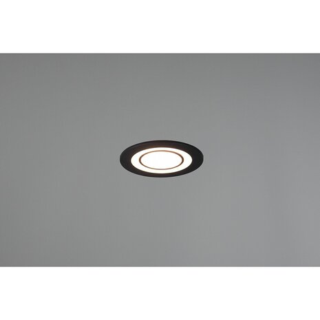 HLW LED LED Spot - Inbouw LED Downlight 5W Warm Wit 2700K–3000K Rond Mat Zwart