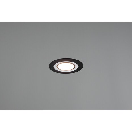 HLW LED LED Spot - Inbouw LED Downlight 5W Warm Wit 2700K–3000K Rond Mat Zwart