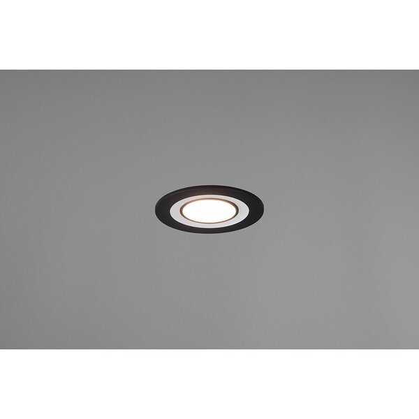 HLW LED LED Spot - Inbouw LED Downlight 5W Warm Wit 2700K–3000K Rond Mat Zwart