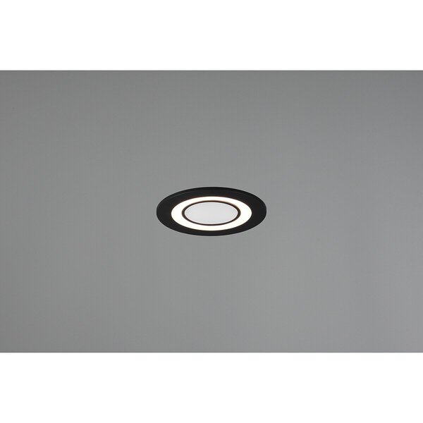 HLW LED LED Spot - Inbouw LED Downlight 5W Warm Wit 2700K–3000K Rond Mat Zwart