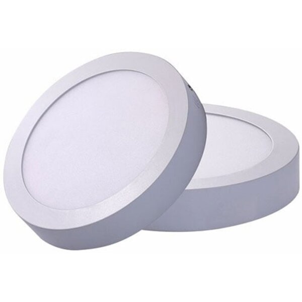 HLW LED LED Downlight Opbouw Rond 18W - Helder Koud Wit 6000K - Mat Wit Ø225mm
