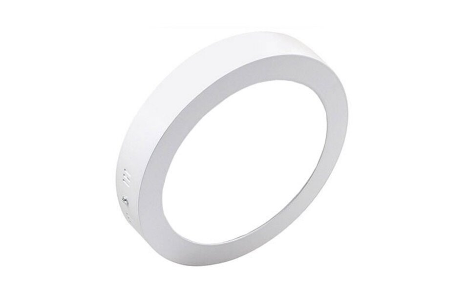 HLW LED LED Downlight Opbouw Rond 12W - Koud Wit 6000K - Mat Wit Aluminium Ø170mm