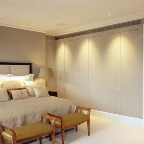 HLW LED Inbouw LED Downlight Slim 3W - Dimbaar Warm Wit 2700K, Mat Wit Aluminium Ø83mm