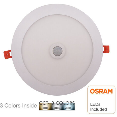 HLW LED LED Downlight Slim Inbouw - PIR Bewegingssensor & Dag en Nacht Sensor, OSRAM LEDs