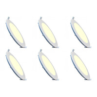 LED Downlight Slim 6 Pack - Inbouw Rond 18W Warm Wit LED Downlight Slim 6 Pack - Inbouw Rond 18W Warm Wit