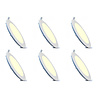HLW LED LED Downlight Slim 6 Pack - Inbouw Rond 18W Warm Wit 2700K Mat Wit Aluminium Ø225mm HLW LED LED Downlight Slim 6 Pack - Inbouw Rond 18W Warm Wit 2700K Mat Wit Aluminium Ø225mm