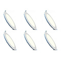 Inbouw LED Downlight Slim 6 Pack - Rond 3W Dimbaar LED Lamp Natuurlijk Wit
