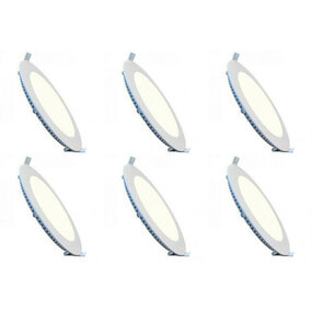 LED Downlight Slim 6 Pack - Inbouw 3W Dimbaar Natuurlijk Wit LED Downlight Slim 6 Pack - Inbouw 3W Dimbaar Natuurlijk Wit