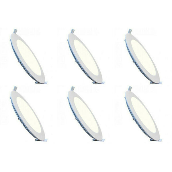 HLW LED Inbouw LED Downlight Slim 6 Pack - Rond 3W Dimbaar LED Lamp Natuurlijk Wit HLW LED Inbouw LED Downlight Slim 6 Pack - Rond 3W Dimbaar LED Lamp Natuurlijk Wit