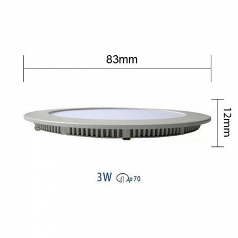 HLW LED Inbouw LED Downlight Slim 6 Pack - Rond 3W Dimbaar LED Lamp Natuurlijk Wit HLW LED Inbouw LED Downlight Slim 6 Pack - Rond 3W Dimbaar LED Lamp Natuurlijk Wit