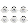 HLW LED LED Spot 6 Pack - Inbouw LED Downlight 6W, Waterdicht IP65, Natuurlijk Wit 4200K