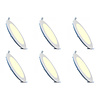 LED Downlight Slim 6 Pack 12W Warm Wit 2700K Inbouw Rond LED Downlight Slim 6 Pack 12W Warm Wit 2700K Inbouw Rond