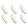 HLW LED LED Downlight Slim 6 Pack - Inbouw Rond 12W Warm Wit 2700K Mat Wit Aluminium HLW LED LED Downlight Slim 6 Pack - Inbouw Rond 12W Warm Wit 2700K Mat Wit Aluminium