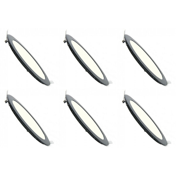 HLW LED LED Downlight Slim 6 Pack - Inbouw LED Downlight 6W Natuurlijk Wit 4200K HLW LED LED Downlight Slim 6 Pack - Inbouw LED Downlight 6W Natuurlijk Wit 4200K