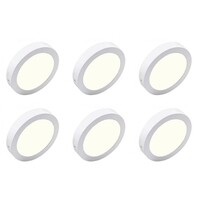 LED Downlight 6 Pack - Opbouw LED Lamp 18W Natuurlijk Wit