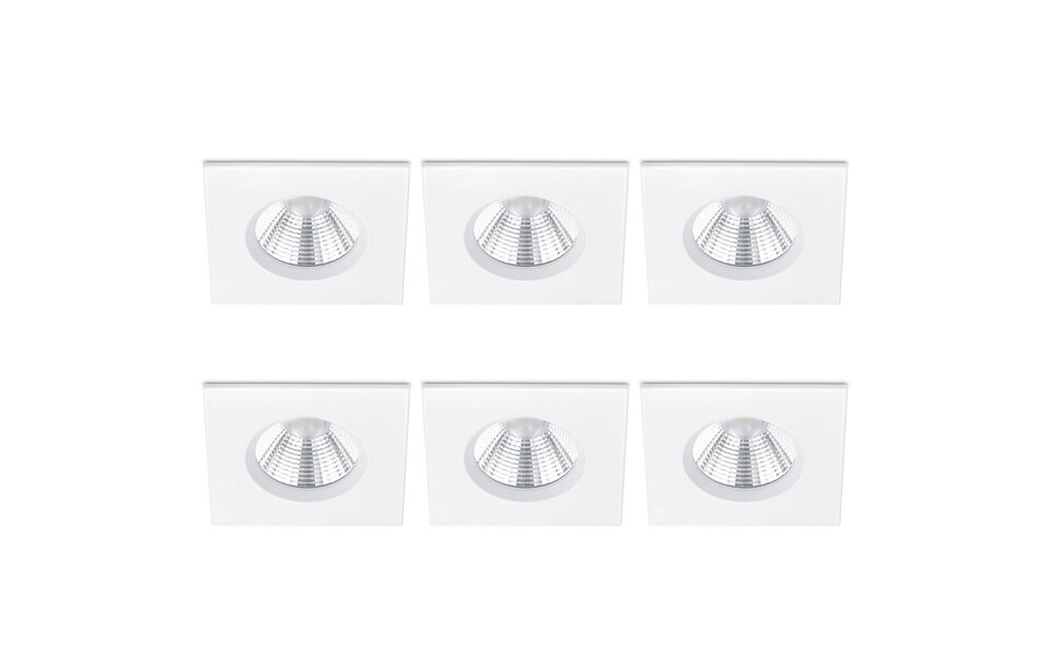 HLW LED LED Spot 6 Pack - Inbouw LED Downlight 5W Dimbaar Waterdicht IP65 Warm Wit 3000K