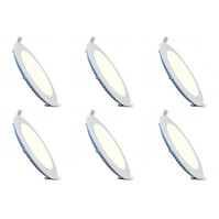 LED Downlight Slim 6 Pack - Inbouw Rond 12W Natuurlijk Wit LED Downlight Slim 6 Pack - Inbouw Rond 12W Natuurlijk Wit