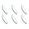 HLW LED LED Downlight Slim 6 Pack - Inbouw Rond 12W LED Lamp Natuurlijk Wit 4200K HLW LED LED Downlight Slim 6 Pack - Inbouw Rond 12W LED Lamp Natuurlijk Wit 4200K