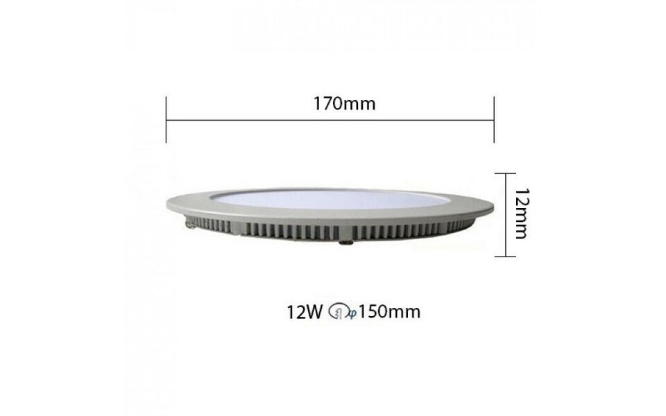 HLW LED Dimbare Inbouw LED Downlight 12W - Helder Koud Wit 6000K - Slim Design