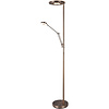 Dimbare LED Vloerlamp 38W - Oud Bronzen Design