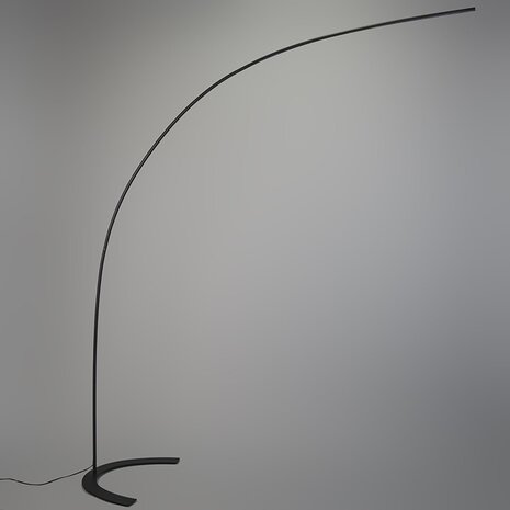 HLW LED Dimbare LED Vloerlamp Trion Shio 18W - Warm Wit 2700K–3000K, Mat Zwart Aluminium