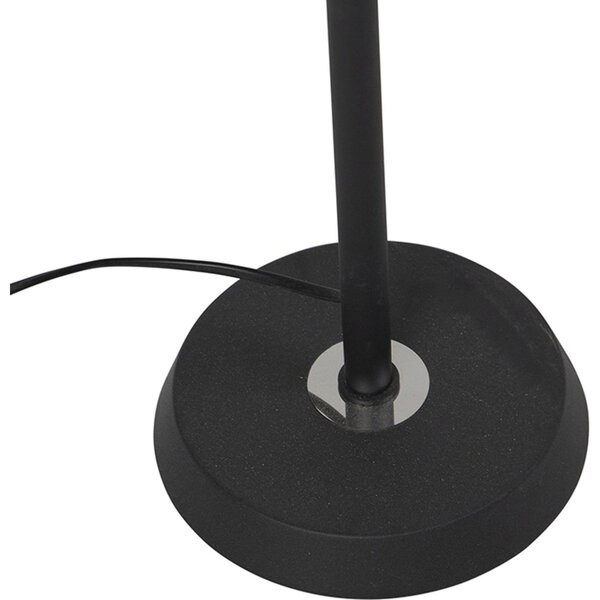 HLW LED LED Vloerlamp Dimbaar - Zwarte & Witte Vloerlamp met Warm Wit 2700K-3000K, 7W LED