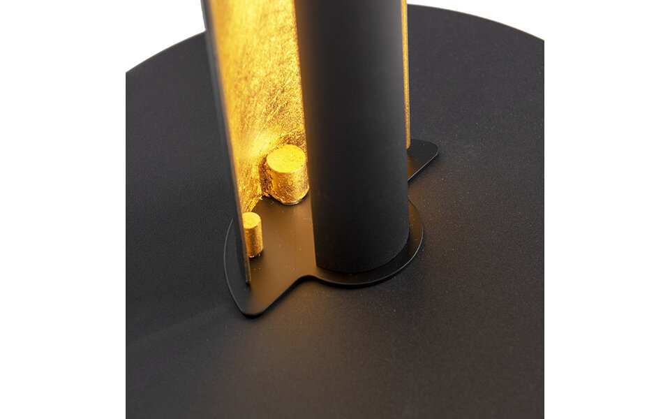 HLW LED Dimbare LED Vloerlamp Trion Texy - Warm Wit 2700K–3000K - 15W - Mat Zwart & Wit