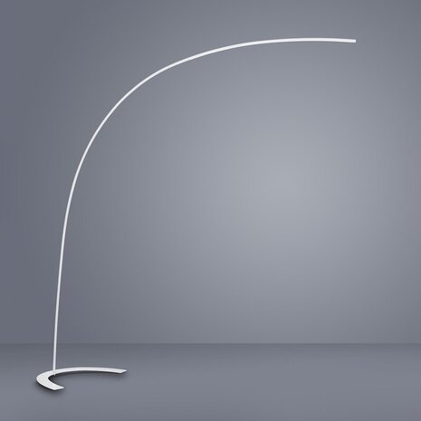 HLW LED Dimbare LED Vloerlamp 18W - Warm Wit 2700K–3000K - Mat Wit Aluminium