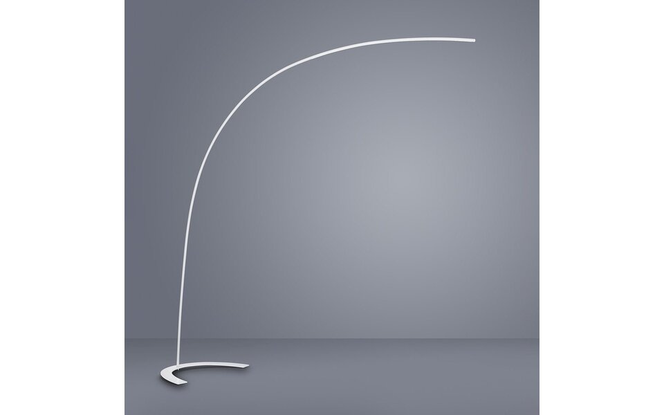 HLW LED Dimbare LED Vloerlamp 18W - Warm Wit 2700K–3000K - Mat Wit Aluminium