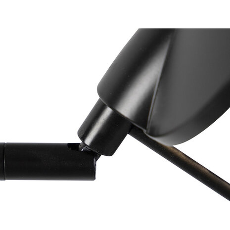 HLW LED LED Vloerlamp Dimbaar 8W - Warm Wit 2700K–3000K - Zwarte & Witte Vloerlamp