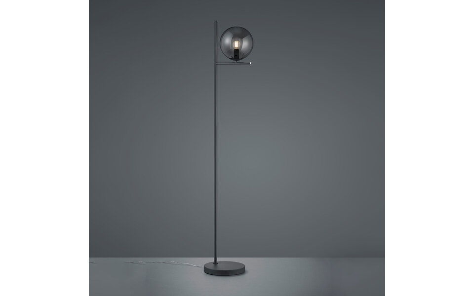HLW LED Stijlvolle LED Vloerlamp Trion Pora met E14 fitting en mat antraciet aluminium