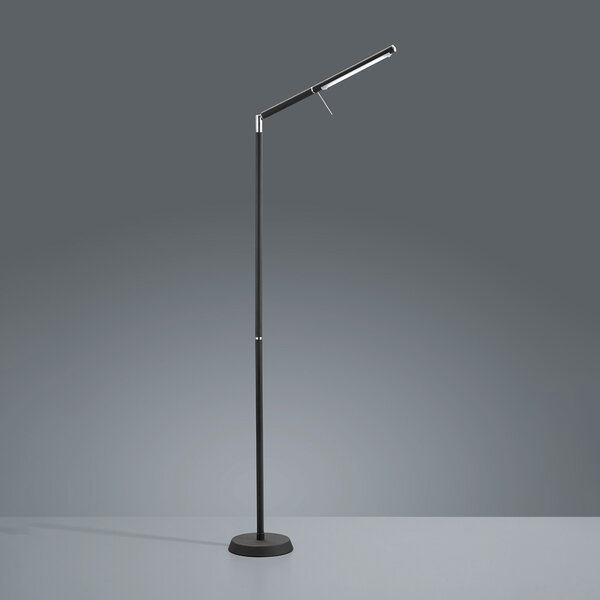 HLW LED LED Vloerlamp 6W Dimbaar - Mat Zwart & Wit, Warm Wit 2700K–3000K, Modern Design