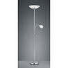 HLW LED LED Vloerlamp Trion Germin met E27 Fitting - Rond Design & Mat Nikkel
