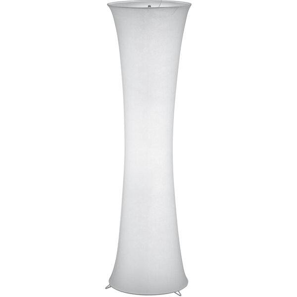 HLW LED Stijlvolle LED Vloerlamp Trion Grivon met dubbele E27 fitting, mat wit en aluminium