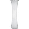 HLW LED Stijlvolle LED Vloerlamp Trion Grivon met dubbele E27 fitting, mat wit en aluminium