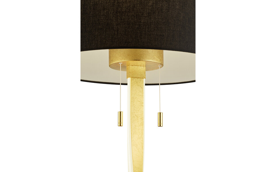 HLW LED Stijlvolle LED Vloerlamp Trion Ninda - Witte & Gouden uitvoering, Warm Wit 2700K–3000K, 14W HLW LED Stijlvolle LED Vloerlamp Trion Ninda - Witte & Gouden uitvoering, Warm Wit 2700K–3000K, 14W