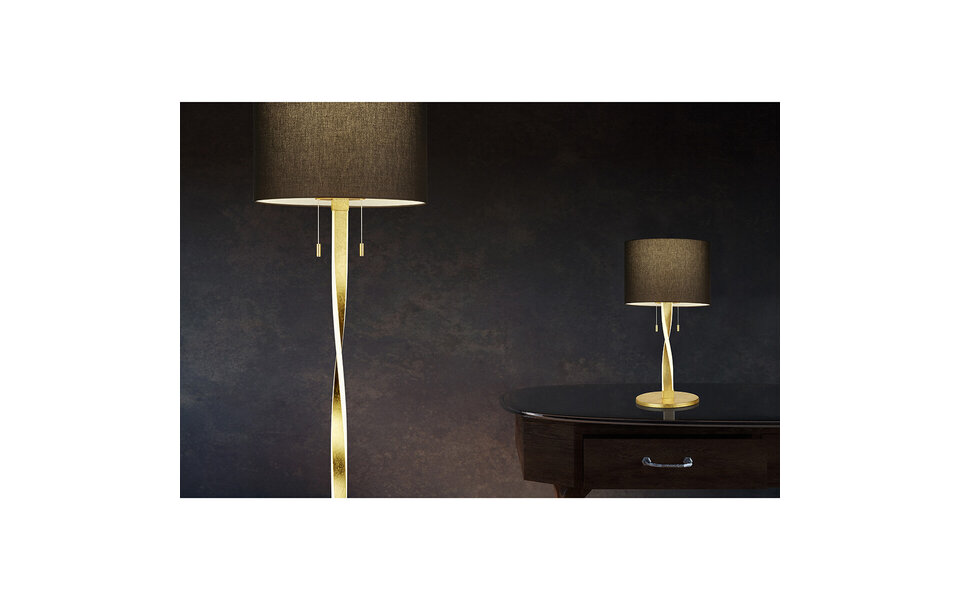 HLW LED Stijlvolle LED Vloerlamp Trion Ninda - Witte & Gouden uitvoering, Warm Wit 2700K–3000K, 14W HLW LED Stijlvolle LED Vloerlamp Trion Ninda - Witte & Gouden uitvoering, Warm Wit 2700K–3000K, 14W