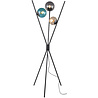 HLW LED LED Vloerlamp Trion Lancia - Ronde 3-lichts vloerlamp met E14 fitting