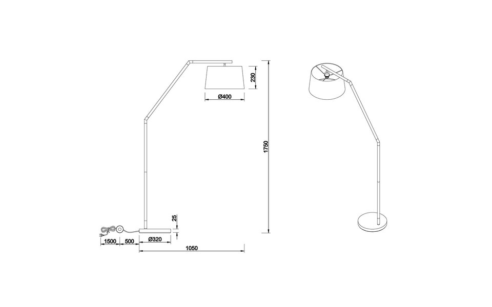 HLW LED Moderne LED Vloerlamp Trion Tryca - Mat Zwart Aluminium, E27 Fitting HLW LED Moderne LED Vloerlamp Trion Tryca - Mat Zwart Aluminium, E27 Fitting