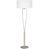 HLW LED LED Vloerlamp Trion Hilton met E27 fitting - Mat Nikkel & Aluminium