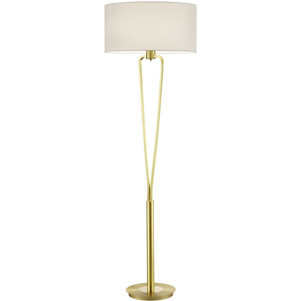 HLW LED LED Vloerlamp Trion Hilton - Gouden Vloerlamp met E27 Fitting en Aluminium